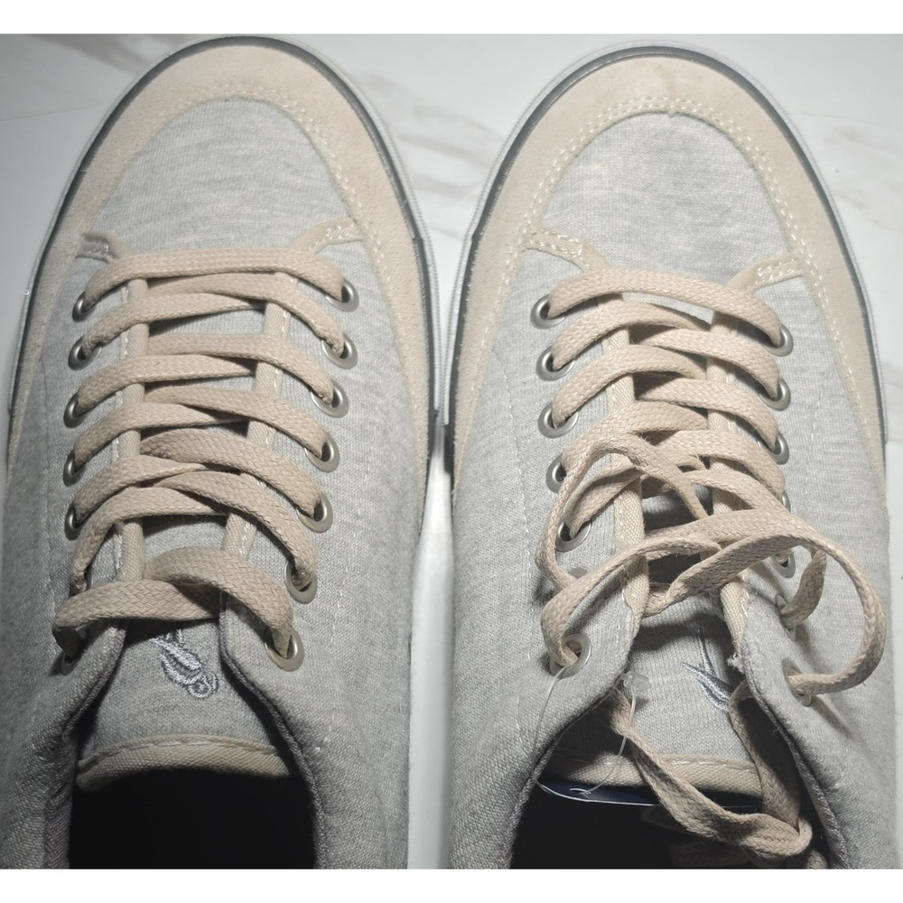 Margaritaville Lorient Terry Gray Canvas Lace-Up Sneakers Men's US 11